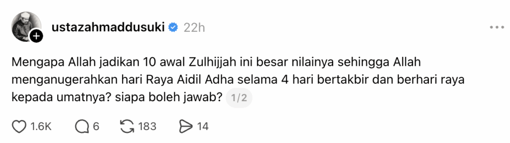 awal zulhijjah